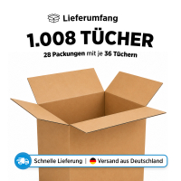 WipeCLEAN Pflege- & Wischtücher – DRC-Material – 33 × 30 cm – 1.008 Stück