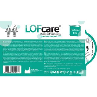 LOFcare® - feuchte Waschhandschuhe parfümfrei Typ: eco, neutral 8 Stk. pro Packung