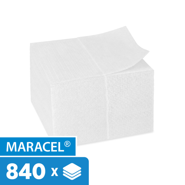 MARACEL® Pflege- & Wischtücher – Leicht – 33 × 34 cm – 840 Stück