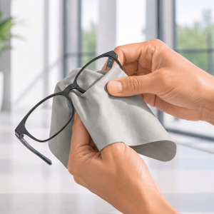 LOFTEX® Anti-Beschlag-Tuch mikrofaserbehandelt – 1 Stück – 15 × 15 cm – für Brillengläser aus Glas & Kunststoff