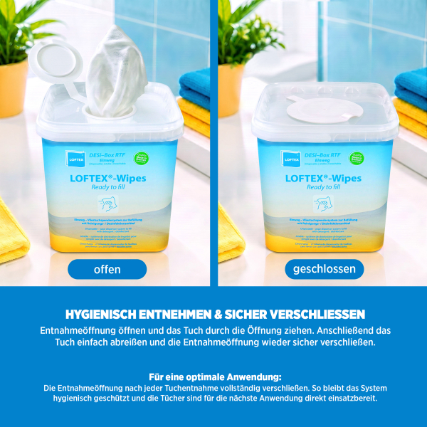 Desinfektionstücher Spenderbox